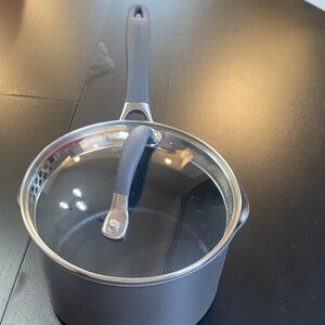 Viking Professional Nonstick Saucepan with Lid - Black